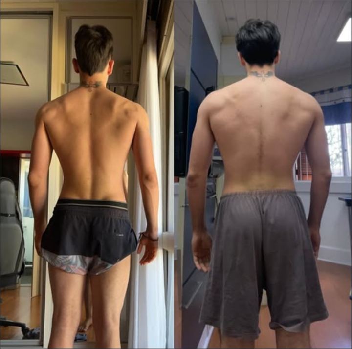 Antes e depois de aluno da PR Team