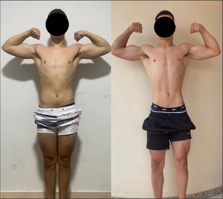 Antes e depois de aluno da PR Team