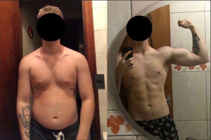 Antes e depois de aluno da PR Team