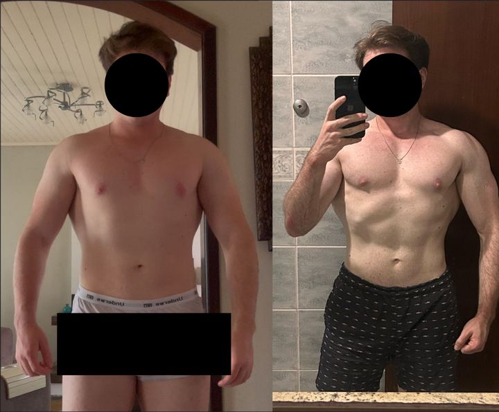 Antes e depois de aluno da PR Team