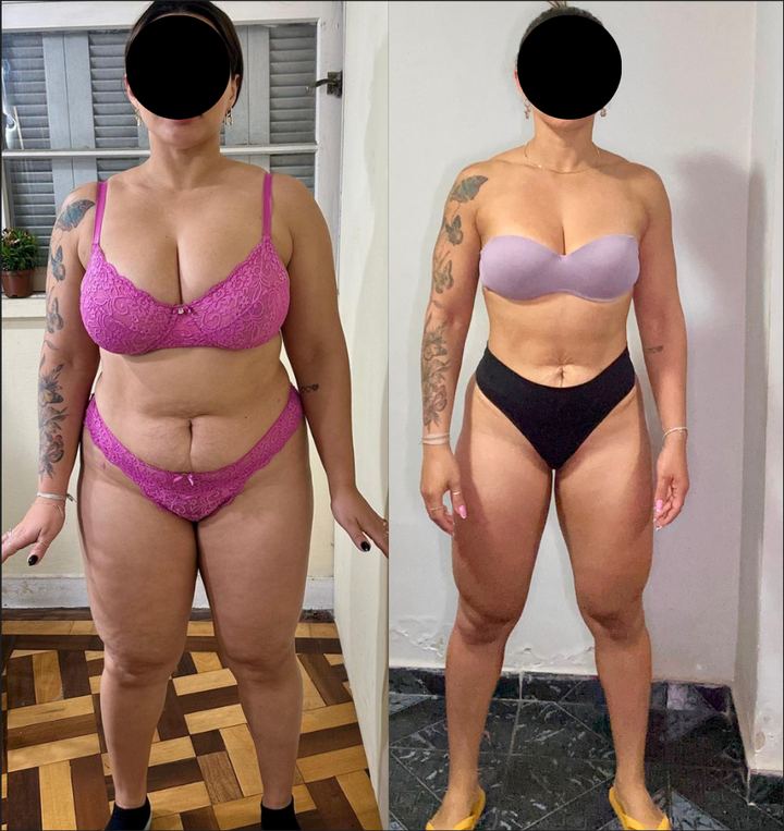 Antes e depois de aluno da PR Team